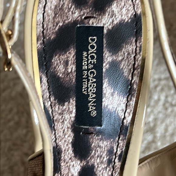 Dolce & Gabbana Vero Cuoio leopard print sling back heels . 100% authent… - Picture 7 of 9